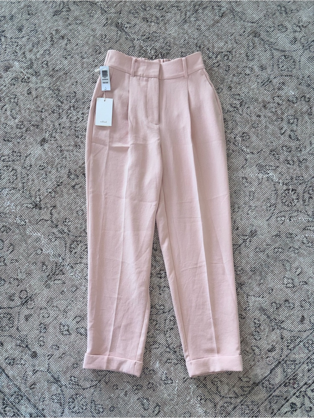 Wilfred Aritzia Dashwood pants coral blush 0 NWT pink